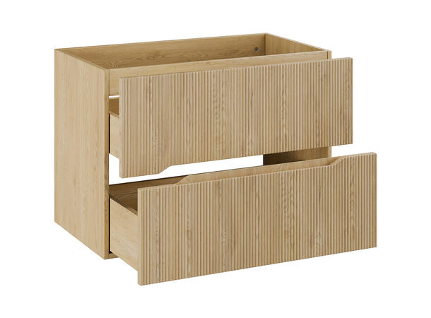 Servantskap NORDIC CREMONA 80 80x46x57 -  2 Skuffer - Lys eik