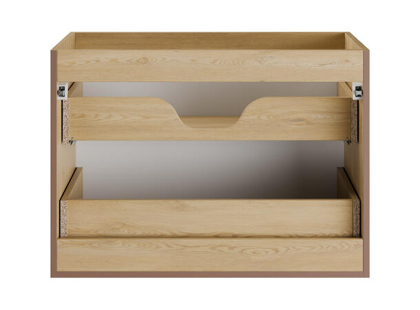 Servantskap NORDIC CREMONA 80 80x46x57 -  2 Skuffer - Lys eik