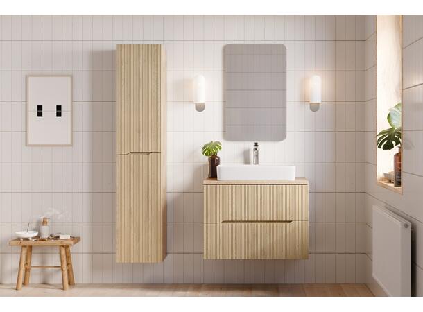 Servantskap NORDIC CREMONA 80 80x46x57 -  2 Skuffer - Lys eik