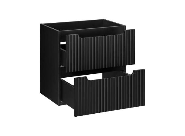 Servantskap NOVA BLACK  60 cm 60x39x57 - 2 Skuffer