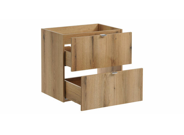 Servantskap NOVA Oak  60 cm 60x39x57 - 2 Skuffer