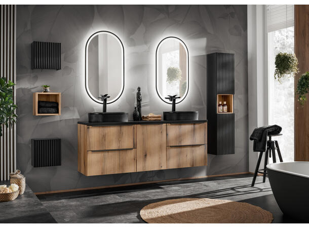Servantskap NOVA Oak  60 cm 60x39x57 - 2 Skuffer