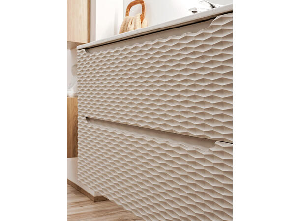 Servantskap OCEAN  BEIGE 60 cm 60x46x57 -  2 Skuffer