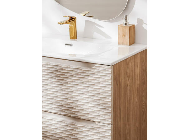Servantskap OCEAN  BEIGE 60 cm 60x46x57 -  2 Skuffer