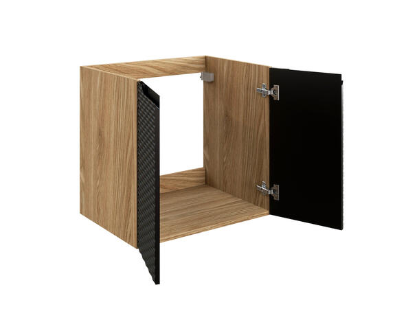 Servantskap OCEAN  BLACK 60 cm 60x57x46 m/2 dør