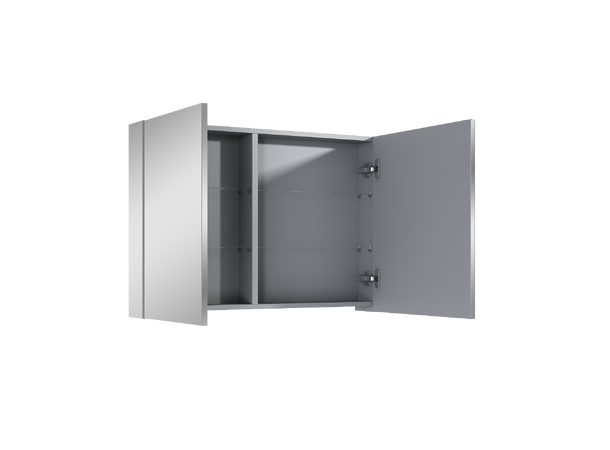 Speilskap 90 cm 90x62x13  - m/2  dører