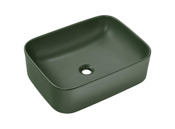 Toppmontert Servant KAMA GREEN 50 50x15x38 cm - Grønn matt