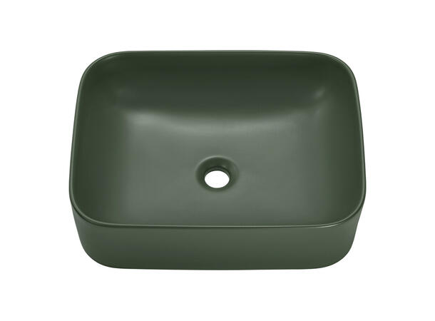 Toppmontert Servant KAMA GREEN 50 50x15x38 cm - Grønn matt