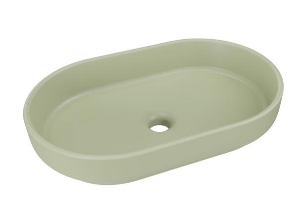 Toppmontert Servant OLIVE GREEN MATT 55x12x35 cm - Grønn matt