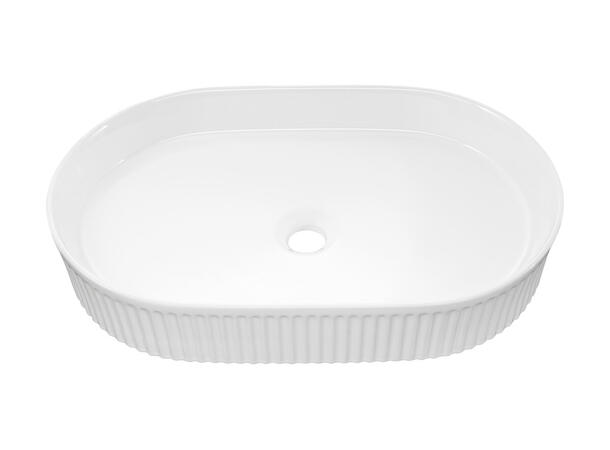 Toppmontert Servant  BEYOND 5 WHITE 56x10x36 cm - Hvit