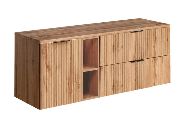 Underskap m/benkeplate ADEL OAK 140 140x46x57 - 2 Skuffer/1 dør