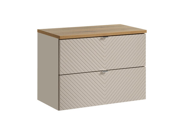 Underskap m/benkeplate VIVA CASHMERE 80x39x57- 2 Skuffer