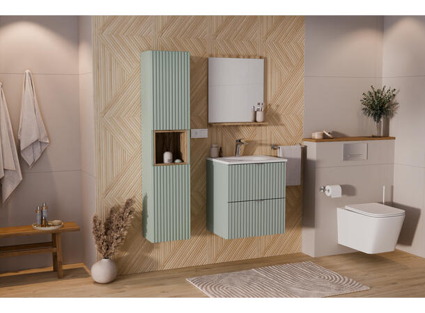 Underskap med servant LINE REED GREEN 60x39x57- Alt i én pakke