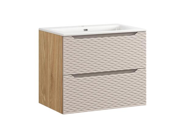 Underskap med servant  OCEAN BEIGE 70 70x46x57  2 Skuffer