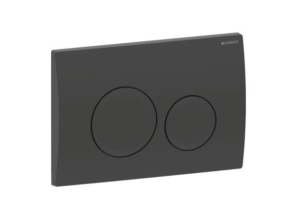 Betjeningsplate Geberit Delta20 Svart