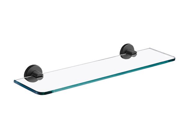 Glasshylle SMILE 500  mm – Svart