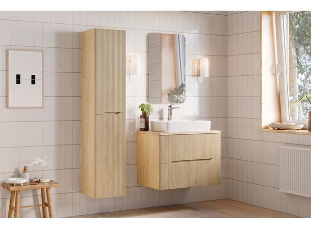Høyskap NORDIC CREMONA H = 170 cm  m/2 dør- Lys eik