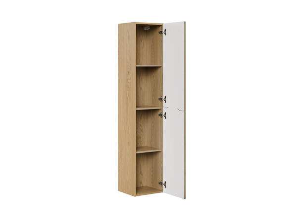 Høyskap NORDIC CREMONA H = 170 cm  m/2 dør- Lys eik