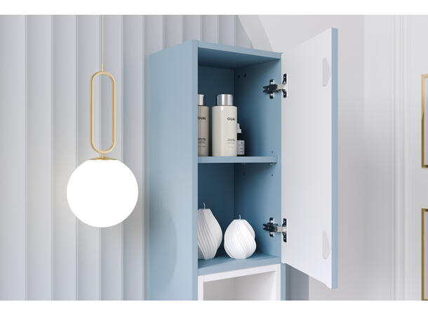 Høyskap NOVA DENIM H = 140 cm  m/2 dør