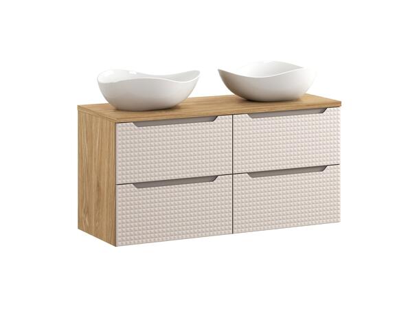 Møbelpakke LUXOR BEIGE 120 120x46x57 - 4 Skuffer