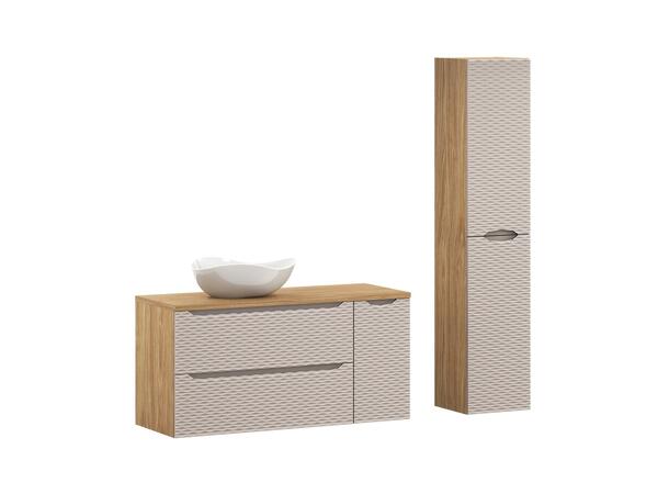 Møbelpakke OCEAN BEIGE 120 120x46x57 2 Skuffer/1 dør