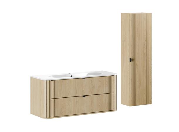 Møbelpakke OVALIA CREMONA 120 120x46x57 - 2 Skuffer - Eik Cremona