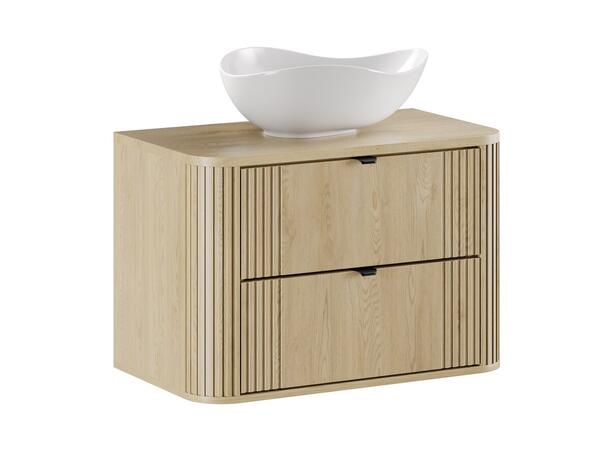 Møbelpakke OVALIA CREMONA 80 80x46x52 - 2 Skuffer - Eik Cremona