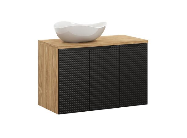 Møbelpakke  LUXOR BLACK 90 90x46x57 - m/3 dør