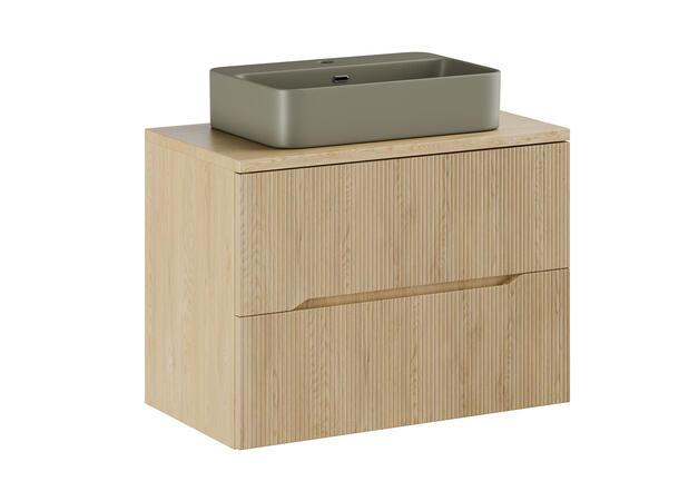 Møbelpakke  NORDIC CREMONA 80 80x46x57 - 2 Skuffer - Lys eik