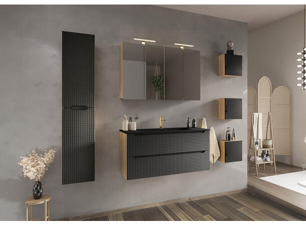 Møbelservant SKY 1 60 DP  BLACK 61x17x46cm - Svart matt