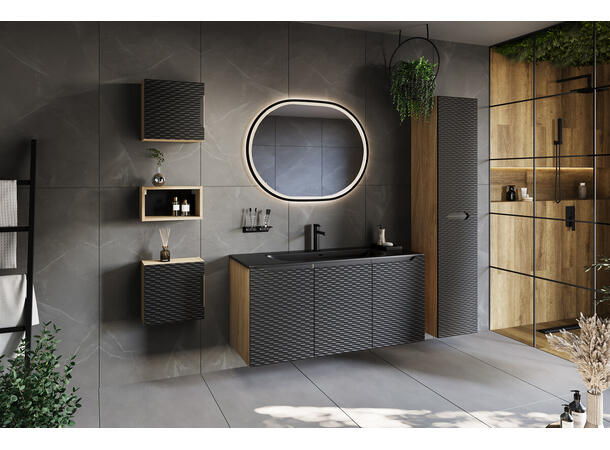 Møbelservant SKY 1 60 DP  BLACK 61x17x46cm - Svart matt