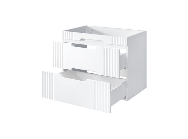 Servantskap FIJI WHITE 80 cm 80x46x62 -  2 Skuffer