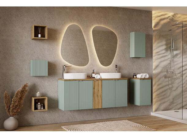 Servantskap LINE REED GREEN  60 cm 60x39x57 m/2 dør