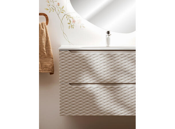 Servantskap OCEAN  BEIGE  70 cm 70x46x57 - 2 Skuffer