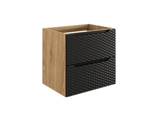 Servantskap OCEAN  BLACK  60 cm 60x46x57 -  2 Skuffer