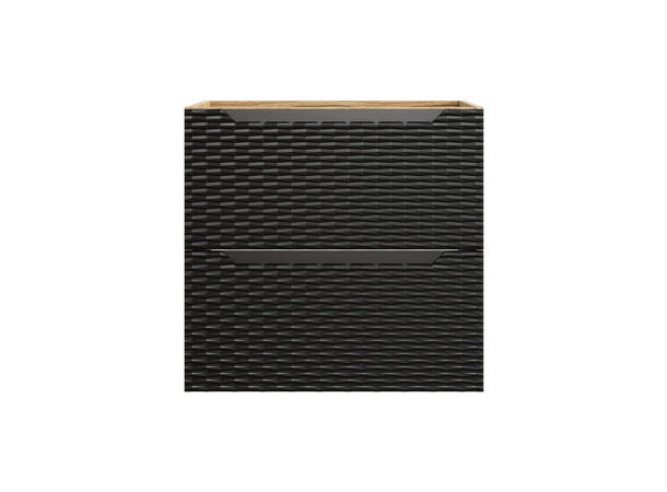 Servantskap OCEAN  BLACK  60 cm 60x46x57 -  2 Skuffer