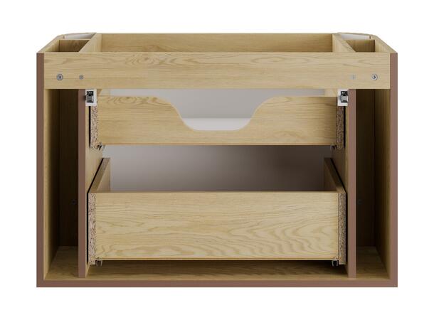Servantskap OVALIA CREMONA 80 cm 80x46x52 -  2 Skuffer - Eik Cremona