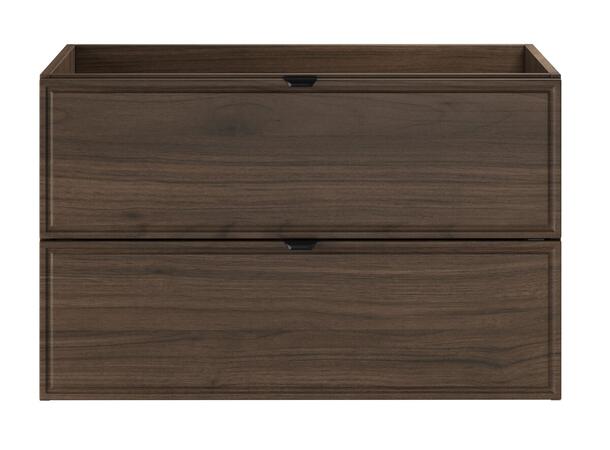 Servantskap TERRA VILLA  80 cm 80x46x50 - 2 Skuffer Eik/Svart matt