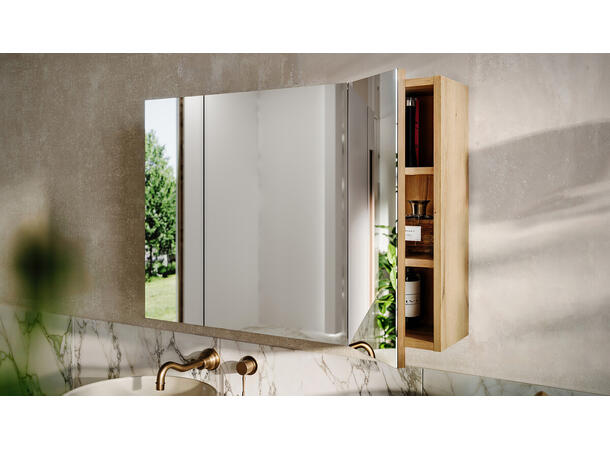Speilskap 80 cm 80x57x20  - m/3 dører