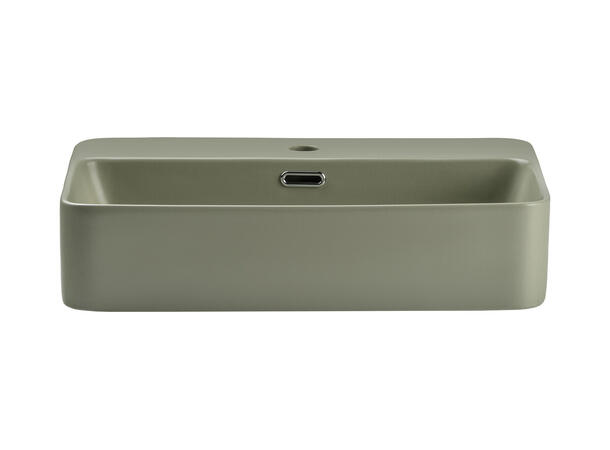 Toppmontert Servant  OLIVER GREEN 55x12x38 cm - Grønn matt