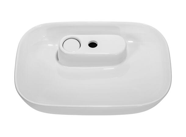 Toppmontert Servant  POLA WHITE 60x12x40 cm - Hvit