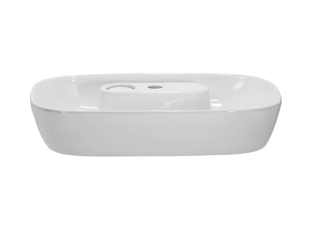Toppmontert Servant  POLA WHITE 60x12x40 cm - Hvit