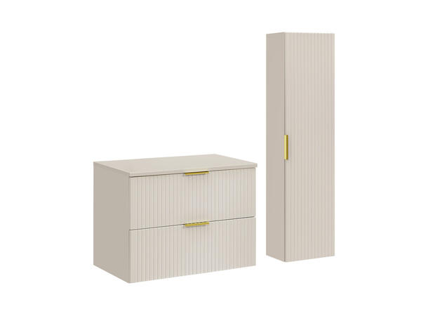 Underskap m/ benkeplate ADEL CASHMERE 80 80x46x57 - 2 Skuffer