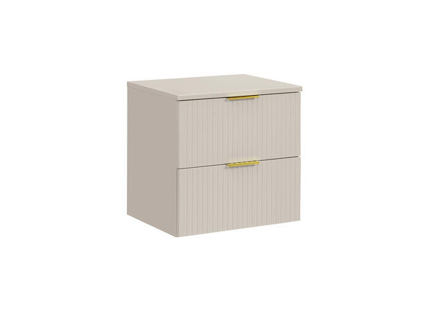 Underskap m/benkeplate ADEL CASHMERE 60 60x46x57 - 2 Skuffer