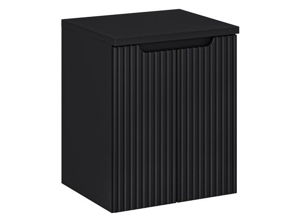 Underskap m/benkeplate NOVA BLACK 50 cm 50x39x57- m/2 dør