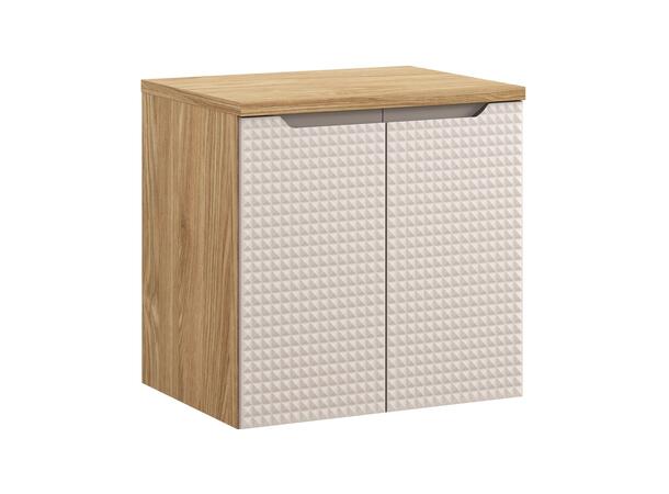 Underskap m/benkeplate  LUXOR  BEIGE 60x46x57 - m/2 dør