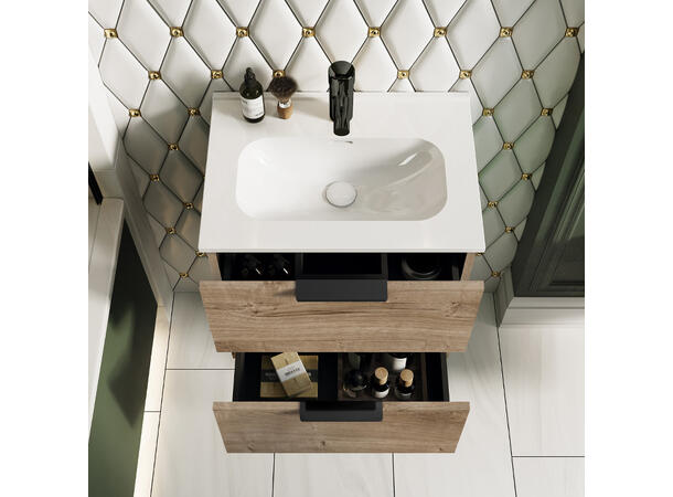 Underskap m/servant  50 cm 51x36x55 - Eik