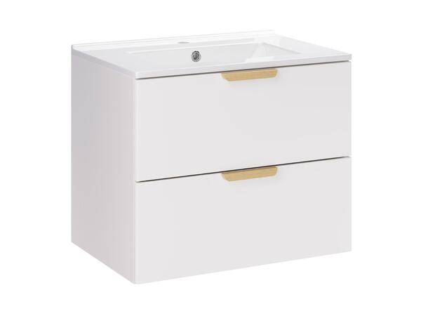 Underskap med servant Aster White  60 60x46x50 - 2 Skuffer