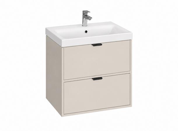 Underskap med servant FRI FORM LIVA 60x45x65 - 2 Skuffe - Kasjmir
