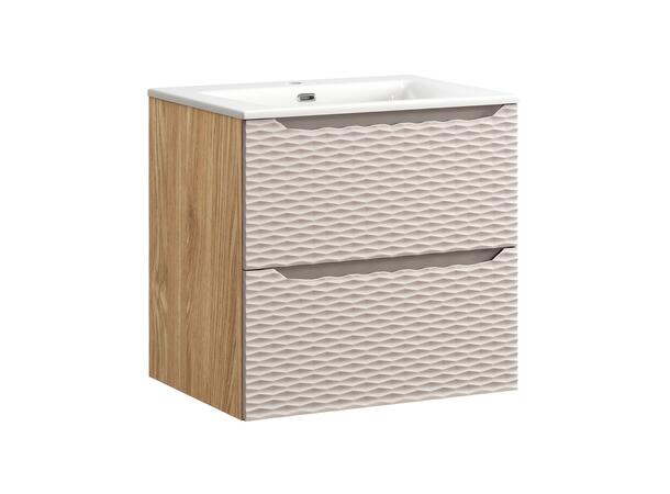 Underskap med servant  OCEAN BEIGE 60 60x46x57  2 Skuffer